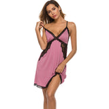 Summer Sleeveless Women Silk Nightdress