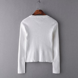 Slim-fit stretch sweater