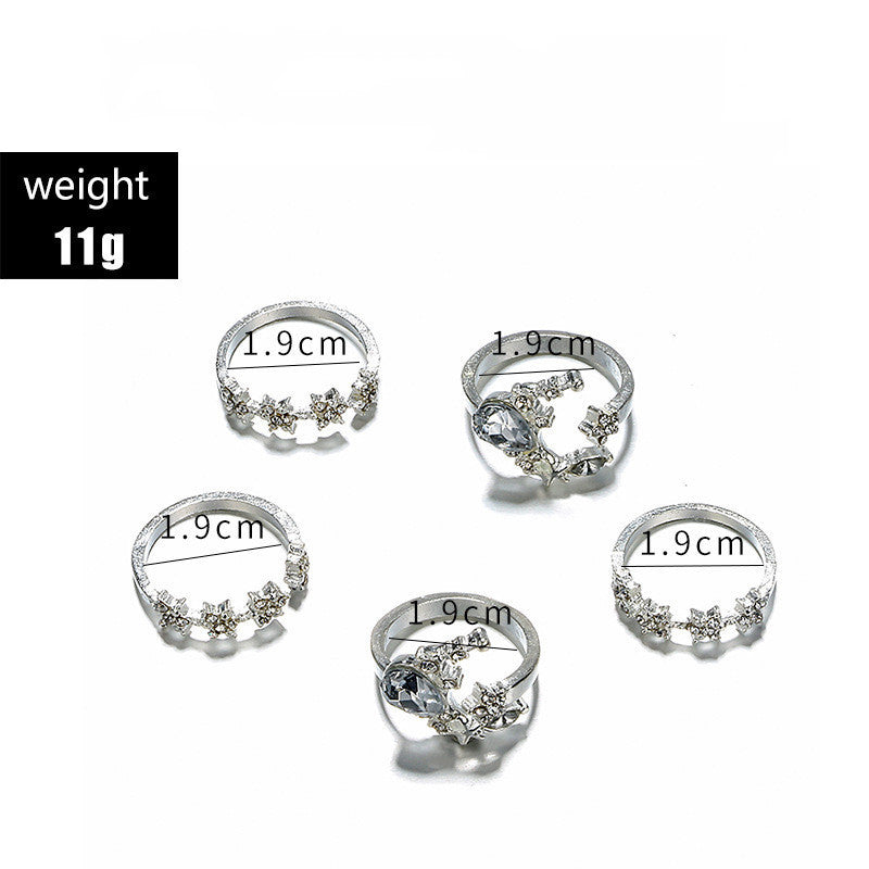 Simia 5-Piece Diamond Set Ring