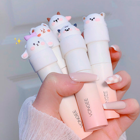 Blind Box Cute Favorite Pair Lip Lacquer Cute Matte Finish Velvet Lip Mud Plain Face Student Party Lipstick Lip Gloss