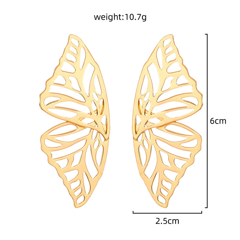 Overblown Butterfly Stud earrings