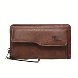 New Men's Wallet Long Fashion Soft Wallet Zipper Multi-card Wallet Mobile Phone Bag Large Capacity