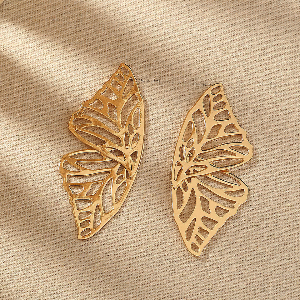 Overblown Butterfly Stud earrings