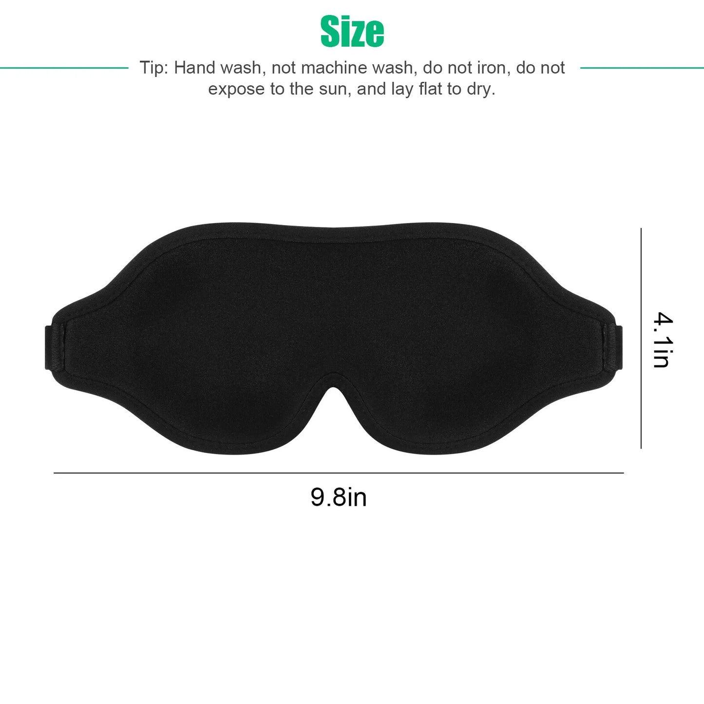 3D Travel Silk Eye Mask Sleeping Soft Padded Shade Cover Rest Relax Blindfold Men Women Night Sleeping Mask Cover Eye